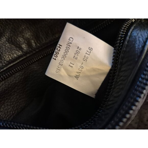 Harley-Davidson Black Leather Motorcycle Jacket  Women's Large Belted Waist - Picture 8 of 16